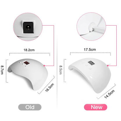 Lampe UV LED ROSALIND – 36W 18 LEDS – Séchage rapide pour vernis semi‑permanent